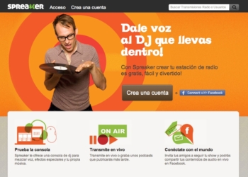Spreaker permite crear una radio online gratis