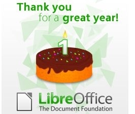 LibreOffice cumple 1 año con 25 millones de usuarios