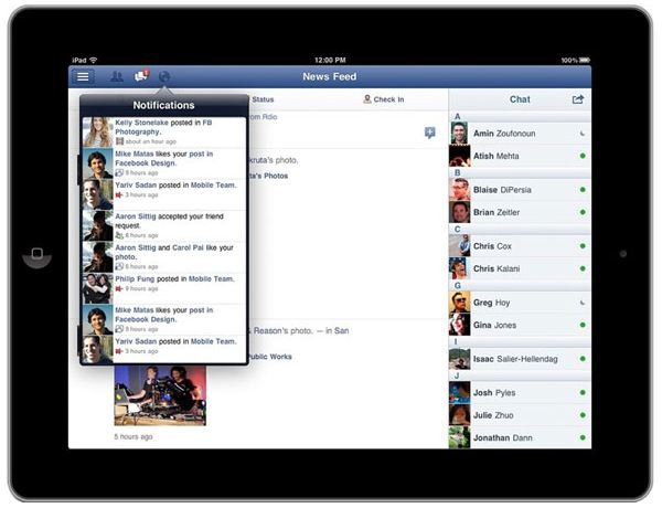 facebook ipad facebook ipad