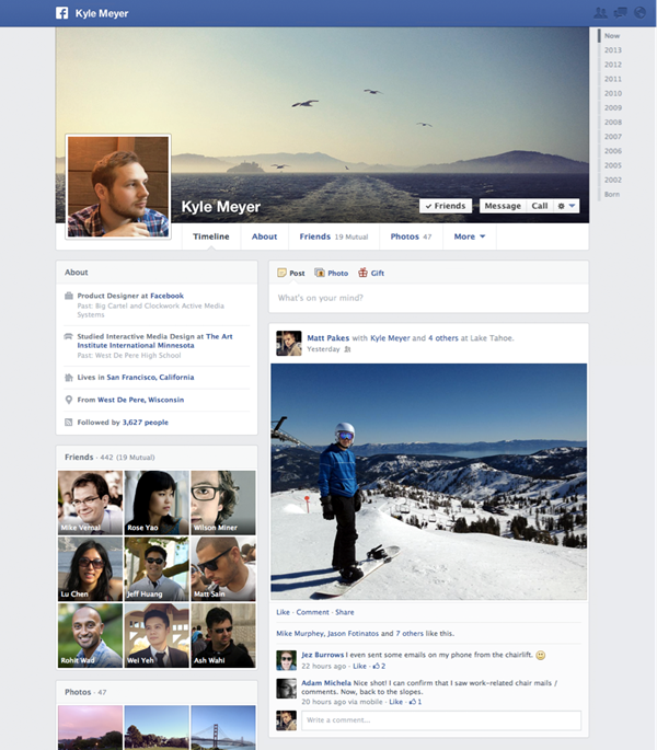 New Timeline Facebook