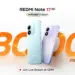 Redmi Note 17 5G en azul y violeta delante de la cifra 8.000 mAh