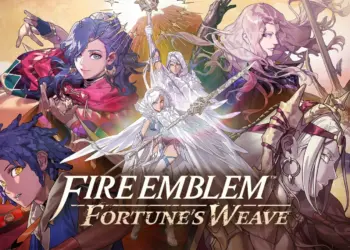 Ilustración oficial con los protagonistas de Fire Emblem Fortune’s Weave