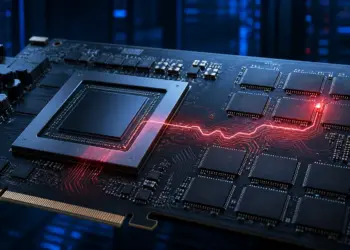Ilustración conceptual de un fallo de memoria que alcanza el procesador de una GPU