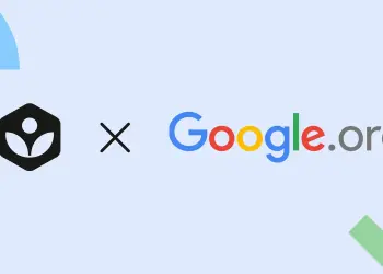Logotipos de Khan Academy y Google.org en la imagen oficial de su colaboración