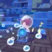 Ditto explora Cuenca Coralina bajo el agua junto a Chinchou en Pokémon Pokopia