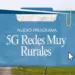 Gráfico oficial del programa 5G Redes Muy Rurales sobre un paisaje rural