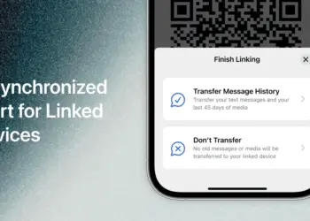 Pantalla oficial de Signal para terminar la vinculación y transferir el historial