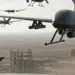 Ilustración oficial de varios drones coordinados sobre un entorno urbano