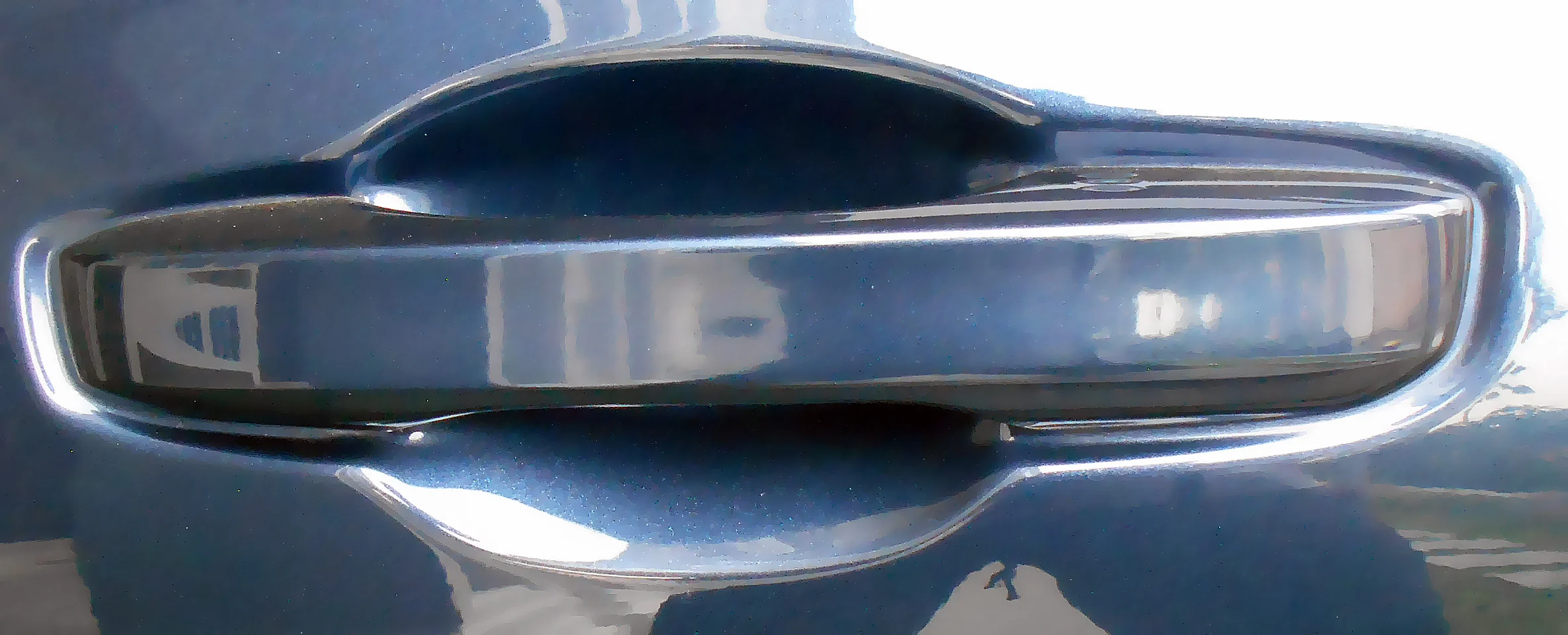 Tirador mecánico exterior de un automóvil Honda con hueco para la mano