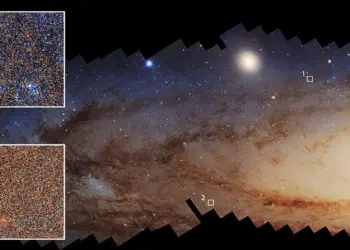 Andrómeda observada por el telescopio espacial Hubble