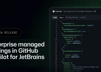 Imagen oficial relacionada con Enterprise managed settings in GitHub Copilot for JetBrains