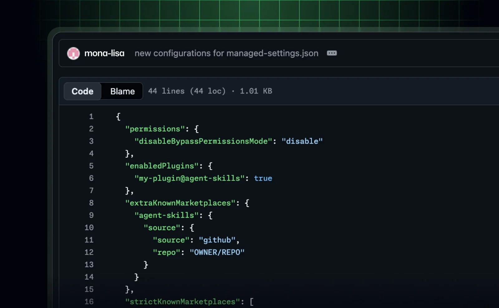 Imagen complementaria relacionada con Enterprise managed settings in GitHub Copilot for JetBrains