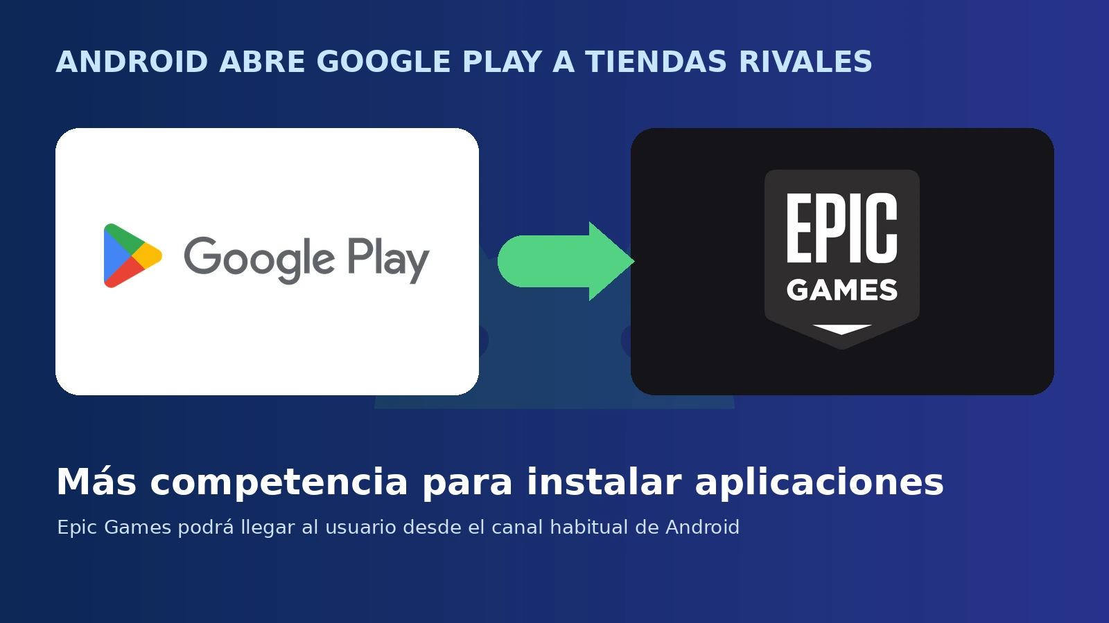Google Play facilitará la instalación de tiendas rivales como Epic Games en Android