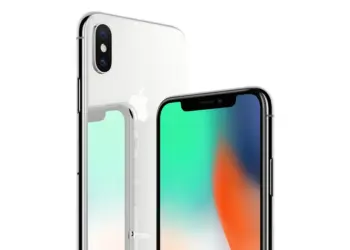 iPhone X visto de frente y por detrás