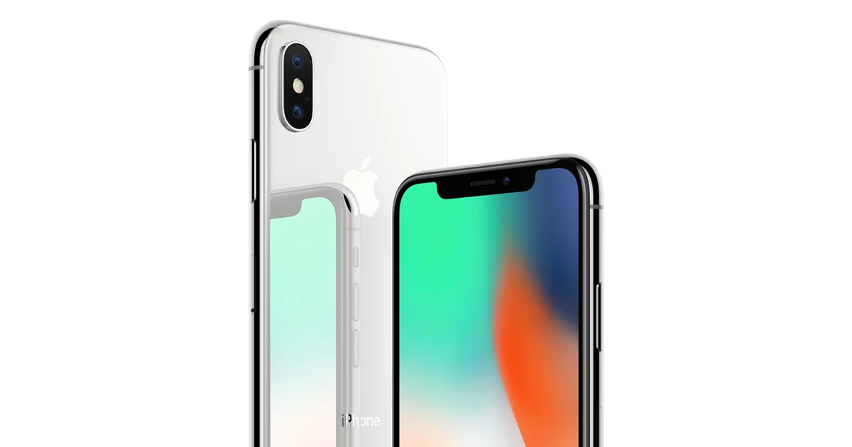 iPhone X visto de frente y por detrás