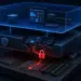 Ilustración conceptual de capas de virtualización KVM y una barrera de aislamiento rota