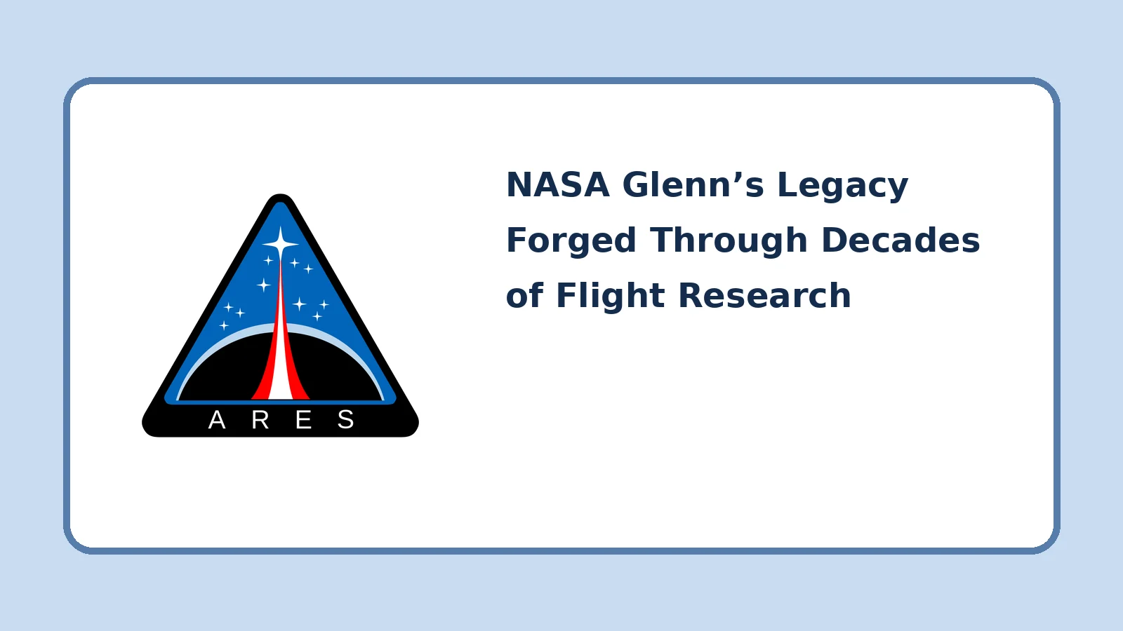 Imagen complementaria relacionada con NASA Glenn’s Legacy Forged Through Decades of Flight Research