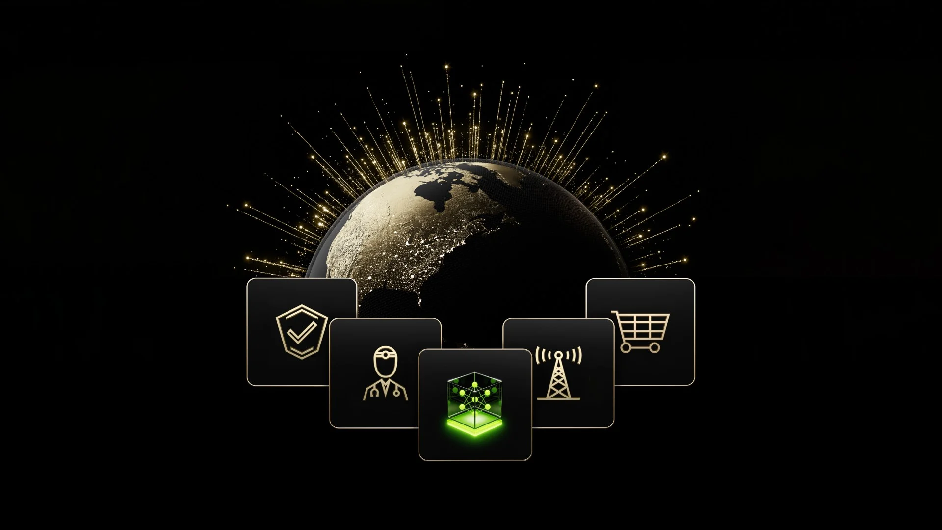 Ilustración oficial de NVIDIA para Nemotron 3.5 Lightning y NeMo Switchyard