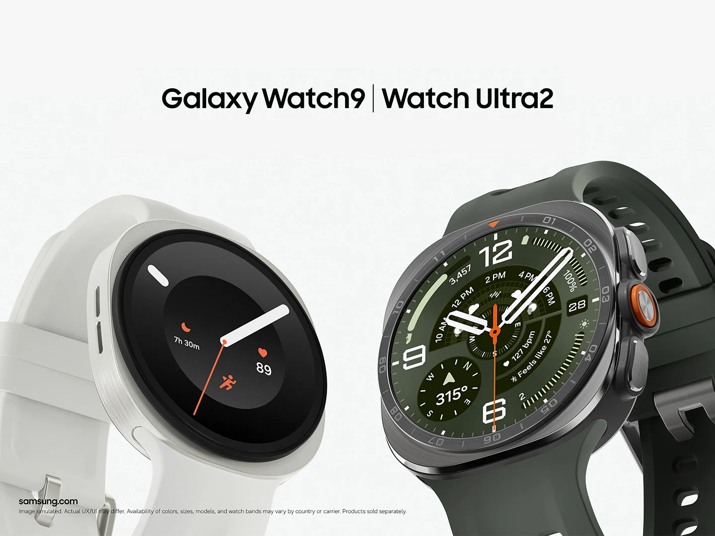 Galaxy Watch9 y Galaxy Watch Ultra2 con la interfaz de One UI 9 Watch