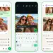 Tres pantallas de WhatsApp muestran la edición de una foto con Meta AI
