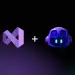Logotipos de Visual Studio y GitHub Copilot sobre un fondo oscuro