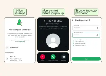 Imagen oficial relacionada con New Account Security Features for WhatsApp