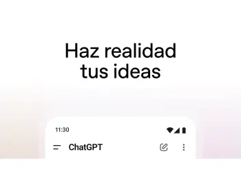 Interfaz de ChatGPT en un teléfono Android