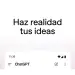 Interfaz de ChatGPT en un teléfono Android