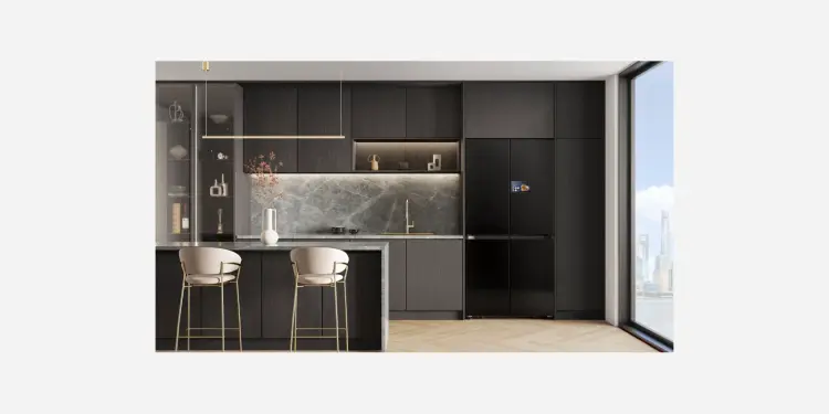 Frigorífico Samsung conectado en una cocina