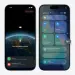 Conexión por satélite en dos iPhone