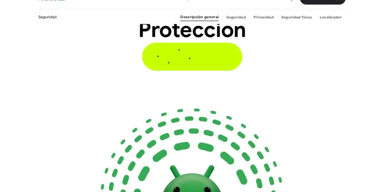 Mascota de Android bajo varias capas de protección