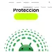 Mascota de Android bajo varias capas de protección