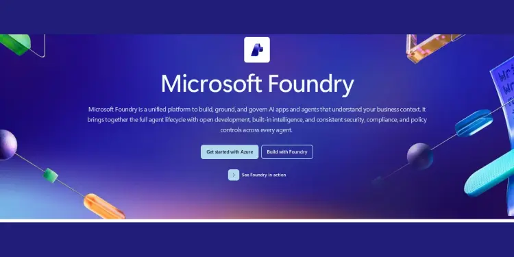 Página oficial de Microsoft Foundry