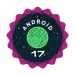 Insignia oficial de Android 17