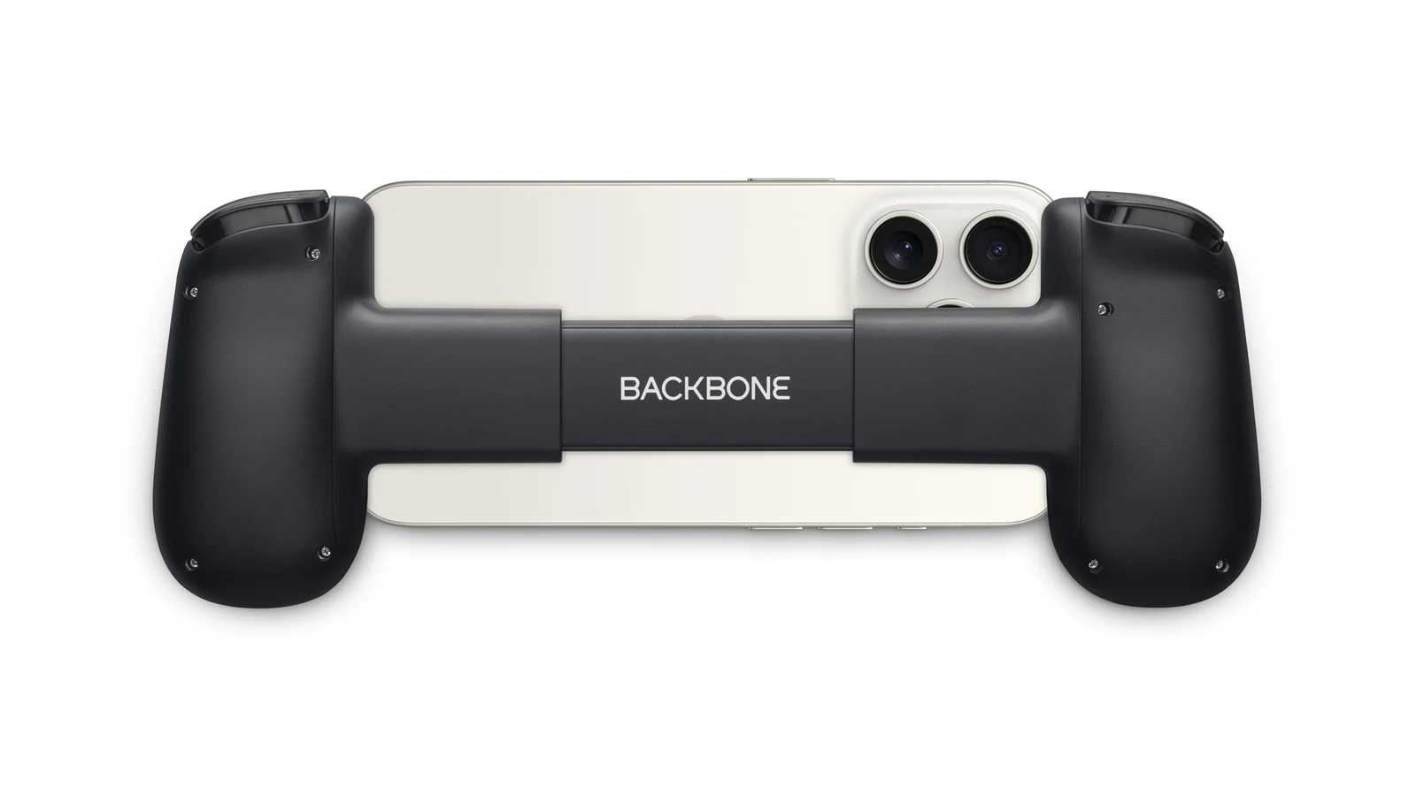 Un iPhone acoplado a un mando Backbone negro