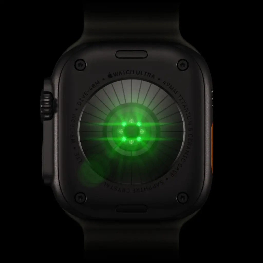 Sensor cardiaco del Apple Watch Ultra 4