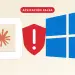 Icono de Claude junto a Windows y una alerta por la falsa aplicación con RevStealer