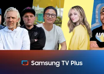 Creadores de contenido y logotipo de Samsung TV Plus