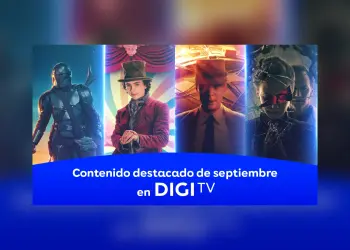 Promoción de los contenidos destacados de DIGI TV para septiembre