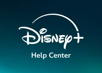 Logotipo de Disney+ sobre la pantalla de su centro de ayuda