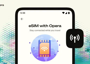 Pantalla de eSIM de Opera en Android
