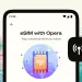 Pantalla de eSIM de Opera en Android
