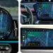 Interfaces de Android Auto mostradas en varias pantallas de automóvil
