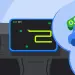 Ilustración de una pantalla de coche con un juego de serpiente, un mando y Android Auto