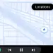 Interfaz de Google Maps en Android Auto sin una ruta activa