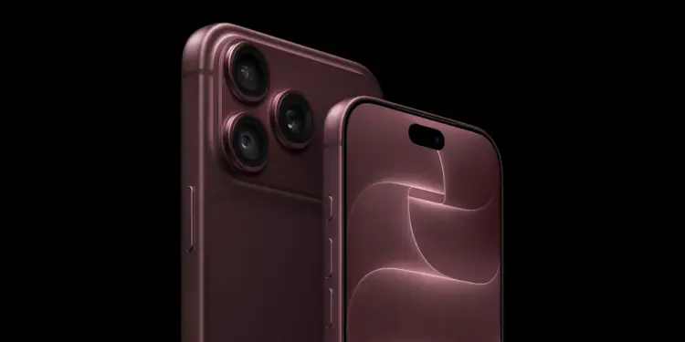 iPhone 18 Pro y Pro Max en color burdeos