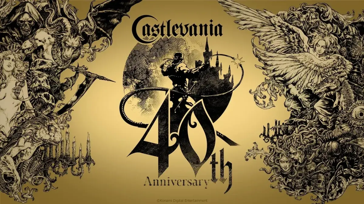 Ilustración conmemorativa del 40.º aniversario de Castlevania
