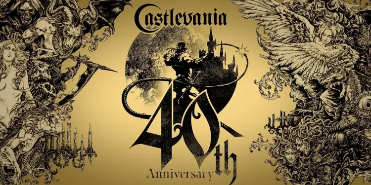 Ilustración conmemorativa del 40.º aniversario de Castlevania