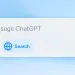 Interfaz de ChatGPT con la función de búsqueda web