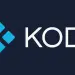Logotipo azul y blanco de Kodi